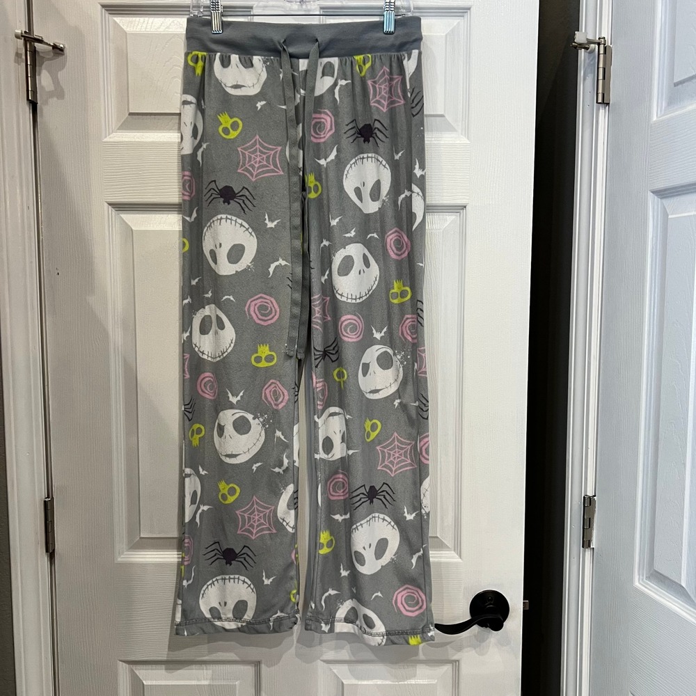 Disney Nightmare Before Christmas Pajama Pants Polyester Fleece Spooky S